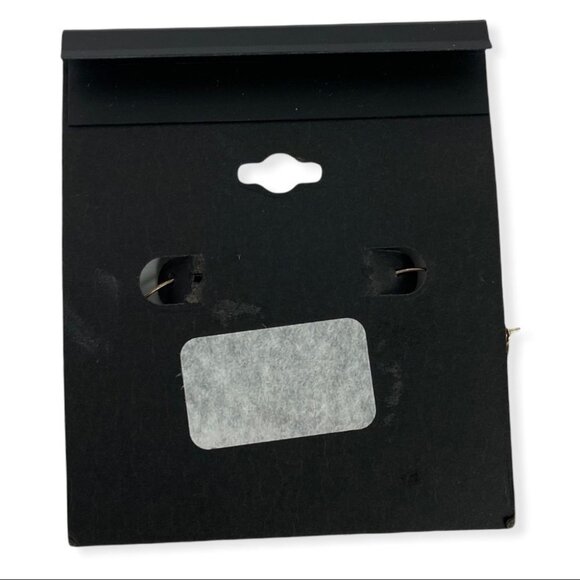 NWT Nordstrom AreaStars Circular Hoop Earrings Gold Tone Leaves Bohemian Boho - Picture 2 of 3